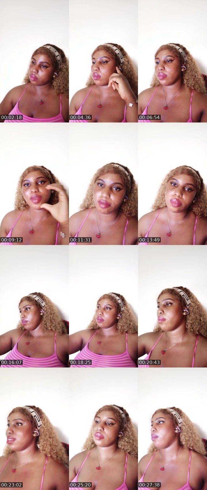 Contact-sheet preview of Caramel 🏦's Liveme recording
