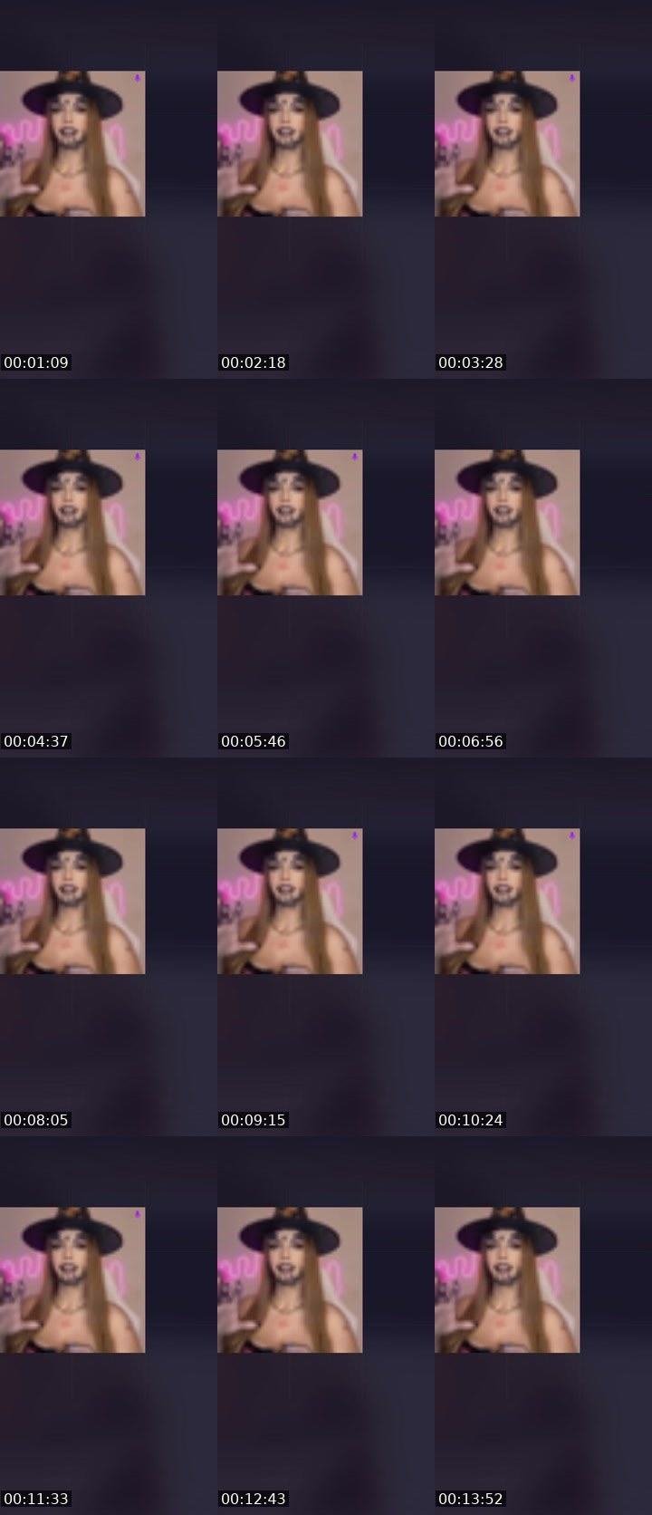 Contact-sheet preview of Line Ribeiro 😎's Liveme recording