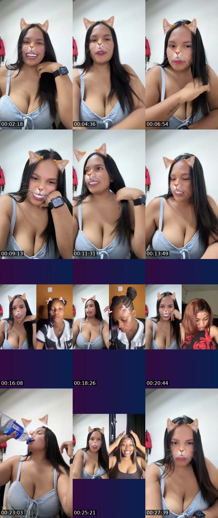 Contact-sheet preview of 🌐Maia🧸🕶️'s Liveme recording