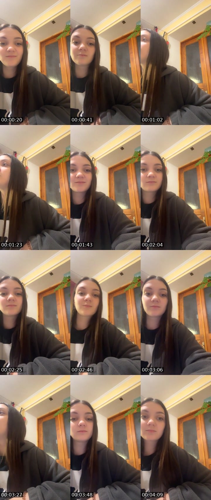Contact-sheet preview of Dorina🎀's Liveme recording