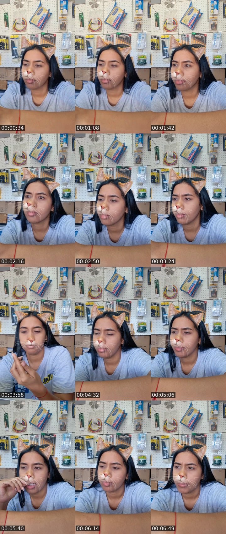 Contact-sheet preview of 👑⃤Naza 🌙🪐's Liveme recording