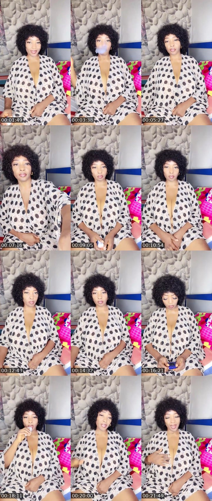 Contact-sheet preview of crystal🫶🎁🎁's Liveme recording