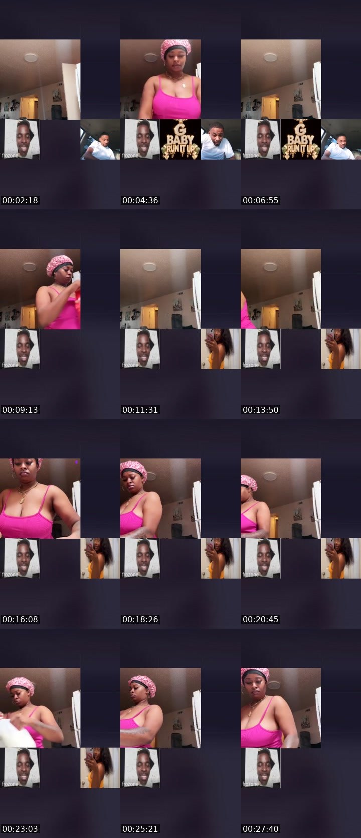 Contact-sheet preview of Redhead❤️2's Liveme recording