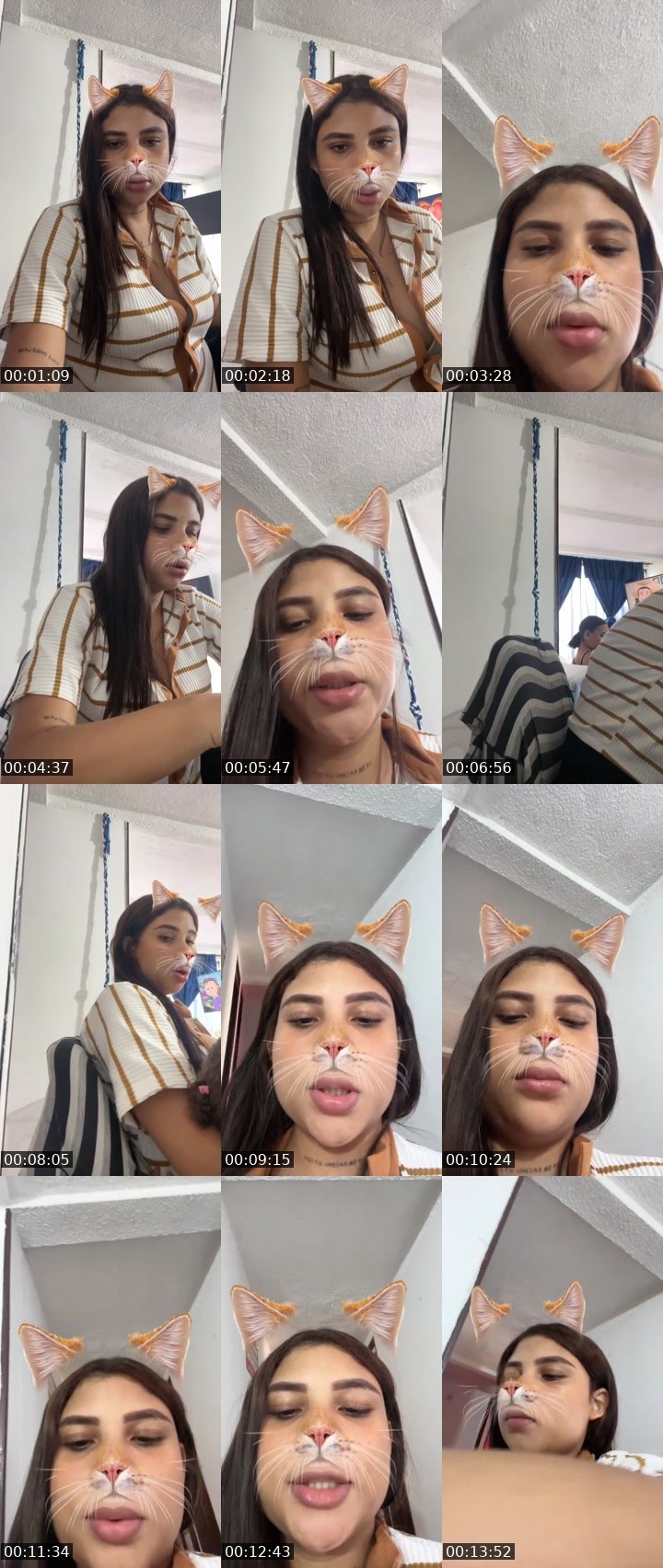 Contact-sheet preview of 🌐lizeth🎀 🧸's Liveme recording