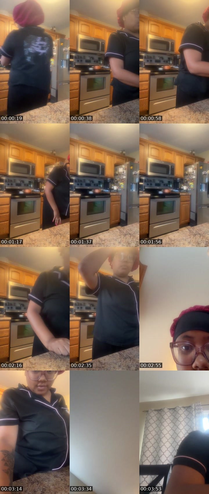 Contact-sheet preview of Tyarra 24's Liveme recording