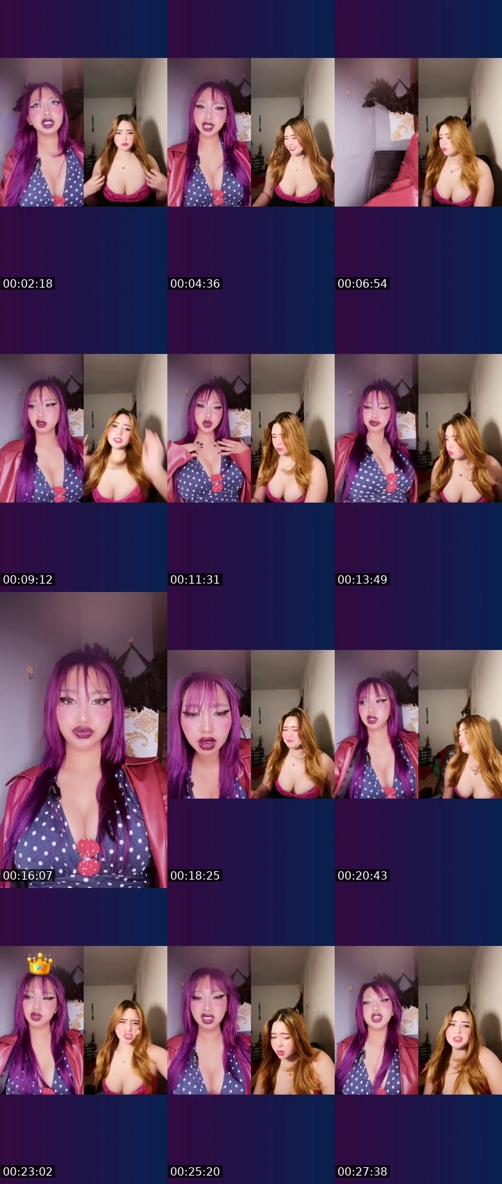 Contact-sheet preview of アllyynnxx 𐙚👠🐈‍⬛'s Liveme recording