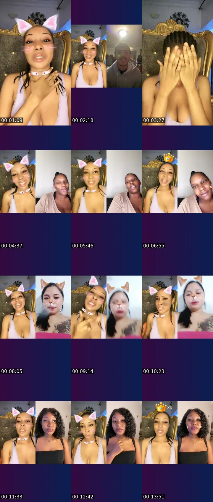 Contact-sheet preview of 🌐✴️DIVA💙DEE🟦🅱️'s Liveme recording