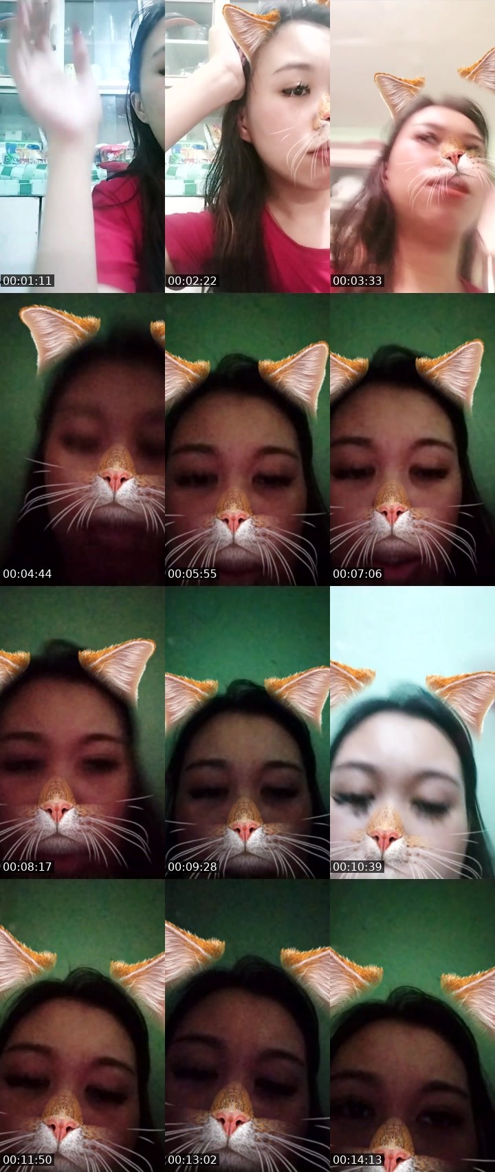 Contact-sheet preview of 👾👸𝒲enxy🍂's Liveme recording