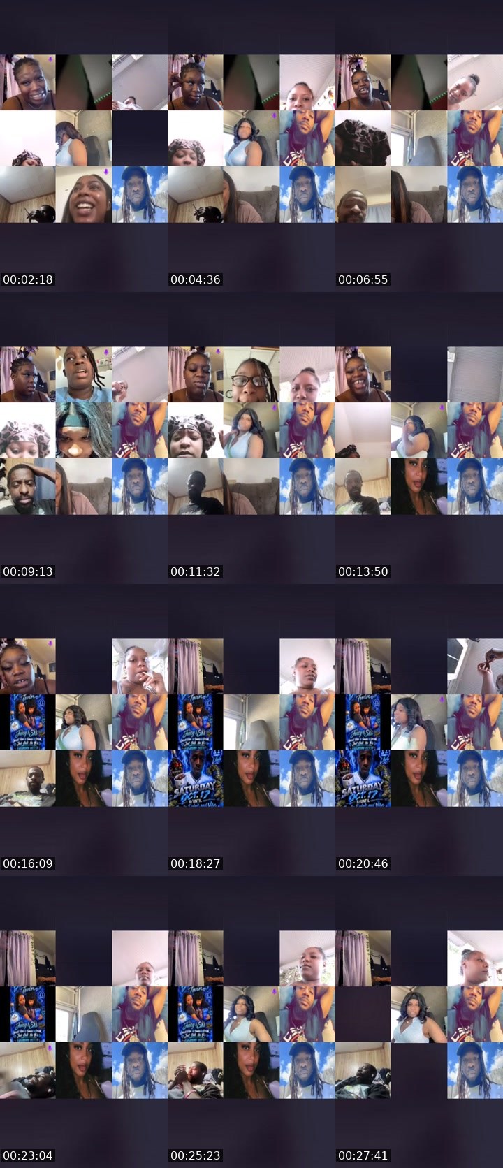 Contact-sheet preview of ❤️‍🔥Shadybabie❤️‍🔥's Liveme recording