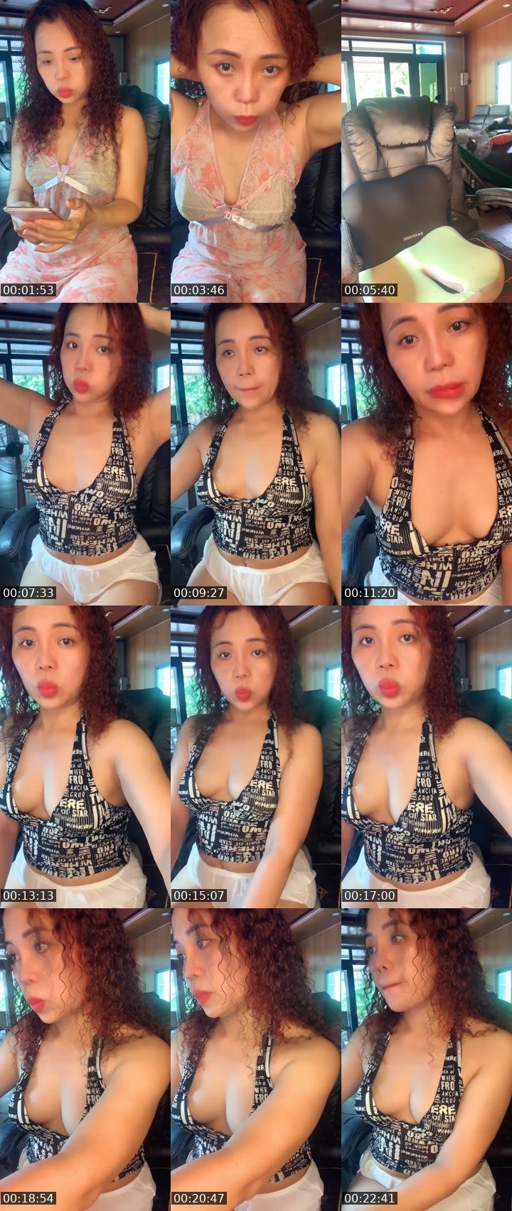 Contact-sheet preview of Kimkim🏃‍♀️🏃‍♀️'s Liveme recording