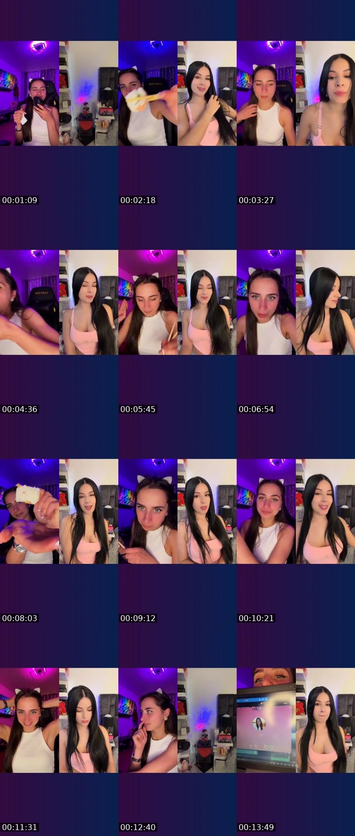 Contact-sheet preview of 𝑬𝓂𝓂𝒾𝒯𝓇𝒶𝒾𝓁🐾's Liveme recording
