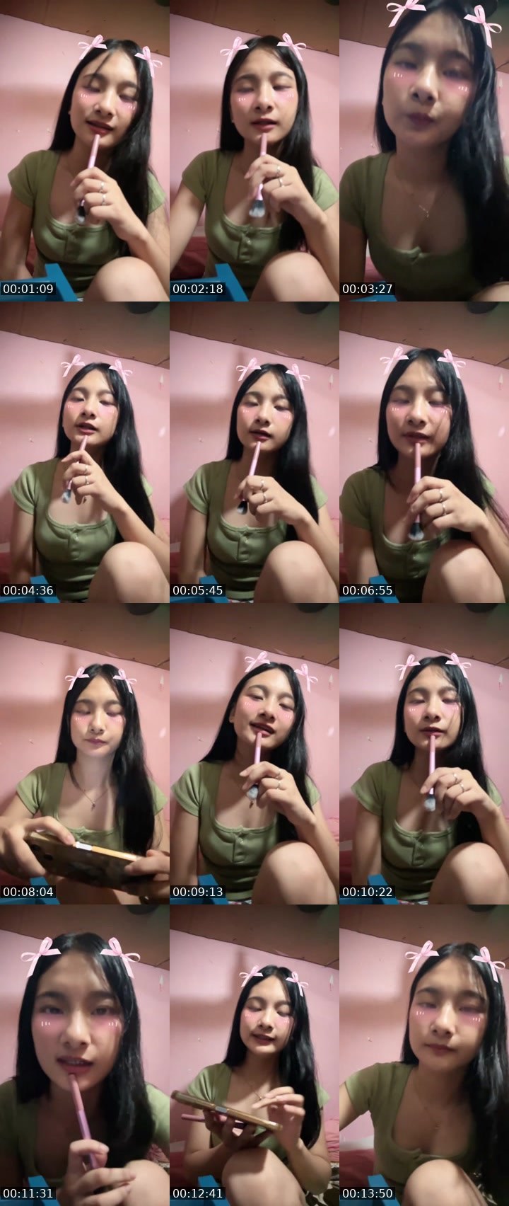 Contact-sheet preview of ㋡👸🏻lei🍓's Liveme recording