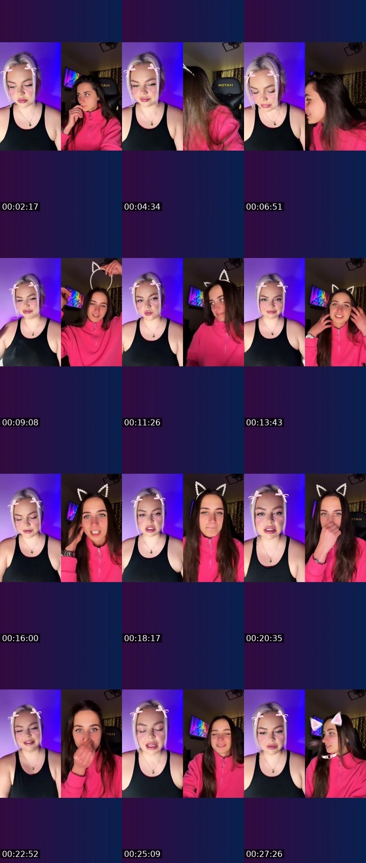 Contact-sheet preview of ℄𓆩👑⃤𝙉Ø𝟭⃤👑𓆪's Liveme recording