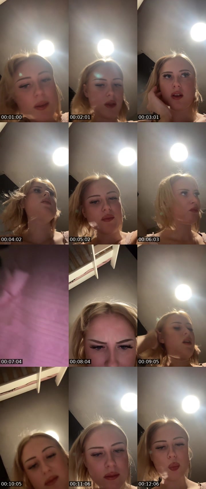 Contact-sheet preview of tanisha.mx8's Liveme recording