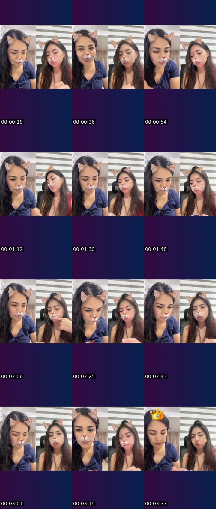 Contact-sheet preview of 🌐Paola🧸👻♥️'s Liveme recording