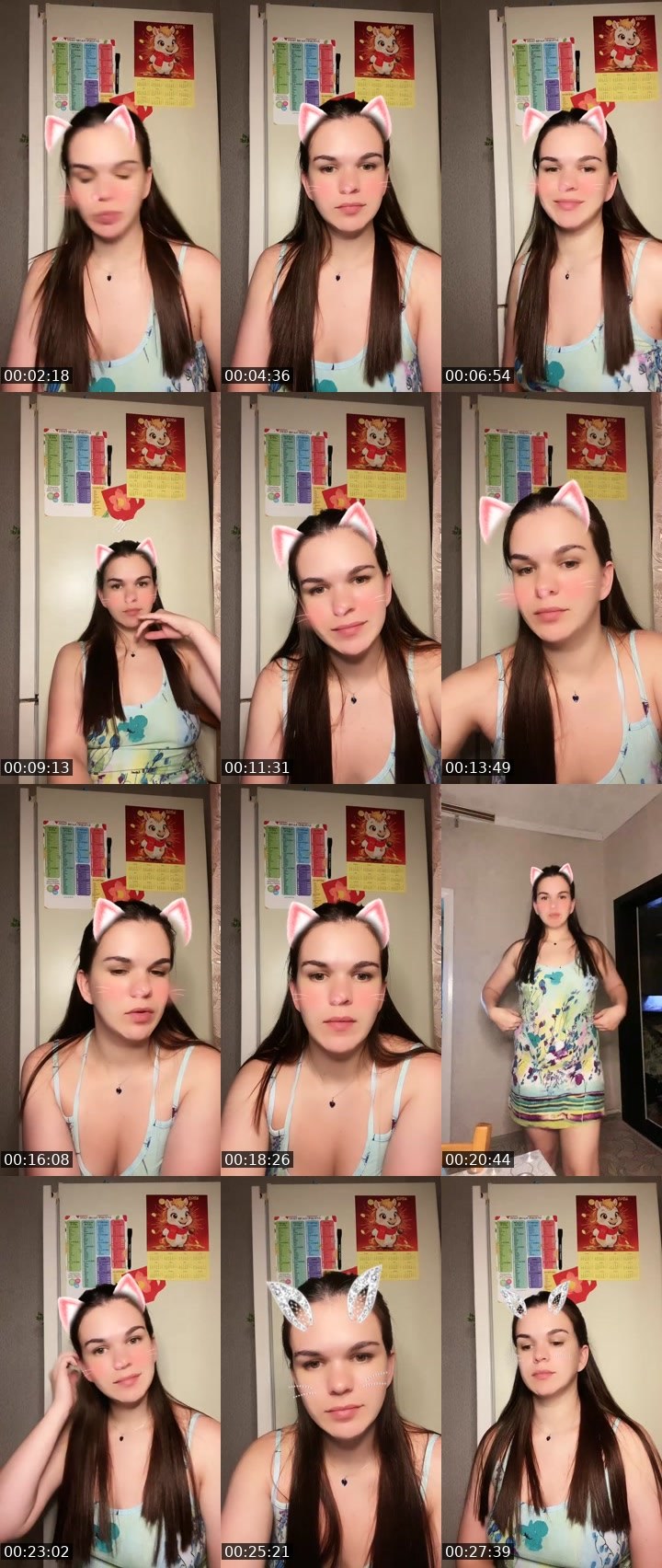 Contact-sheet preview of Анна Басова's Liveme recording