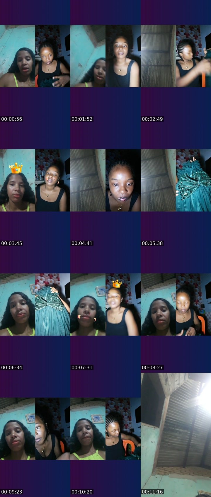 Contact-sheet preview of Barbie🦋cacheada's Liveme recording