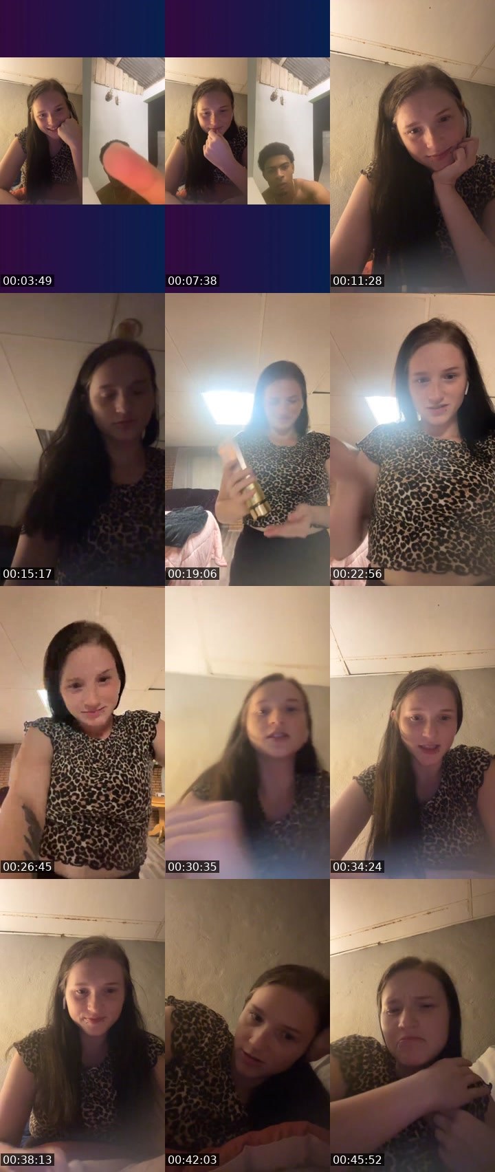 Contact-sheet preview of Aleiah123's Liveme recording