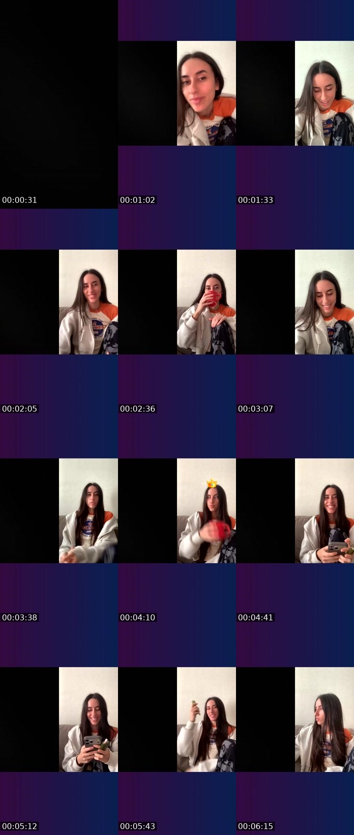 Contact-sheet preview of InsomniA.❤️‍🔥✨'s Liveme recording
