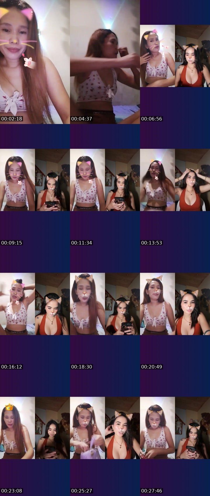 Contact-sheet preview of st🌟r fish🪸🐠's Liveme recording