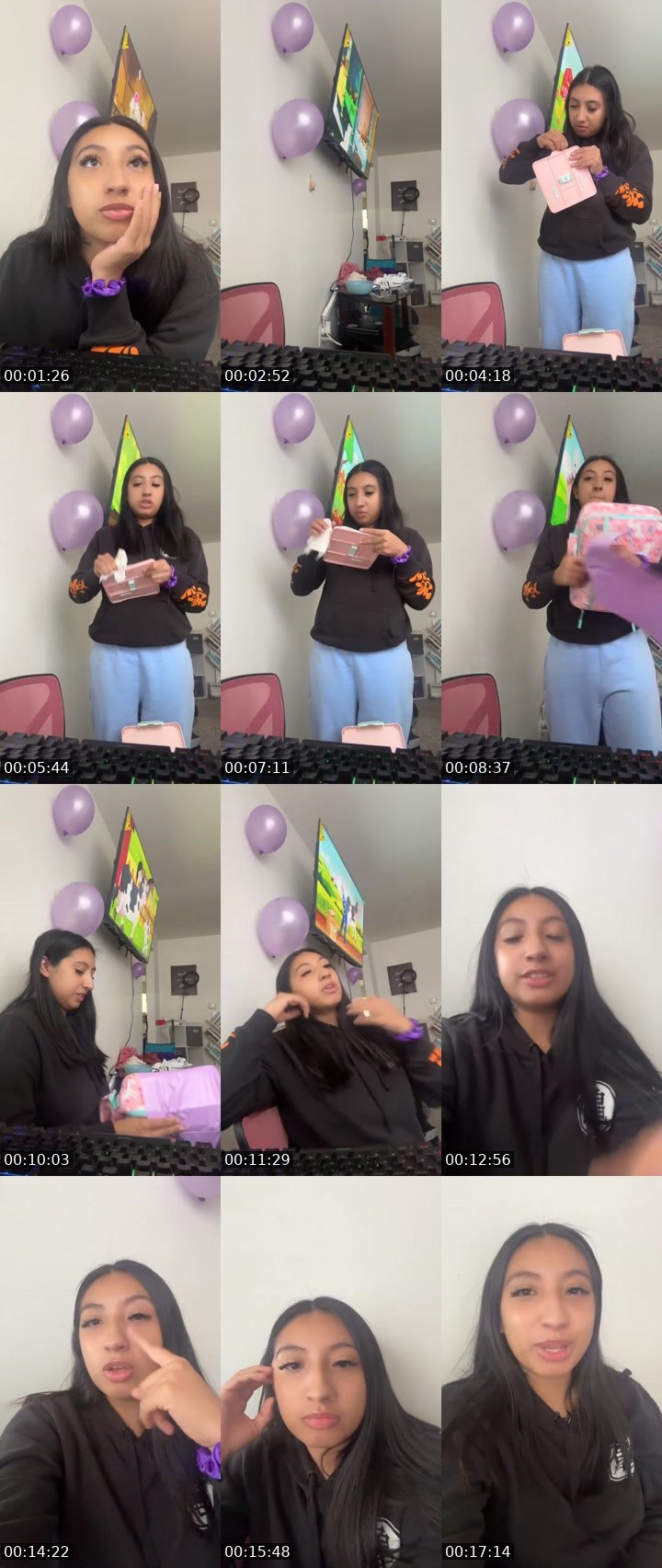 Contact-sheet preview of AriiDaGreat's Liveme recording