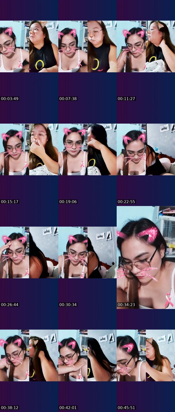 Contact-sheet preview of 👸😋YHASS! 🦋's Liveme recording