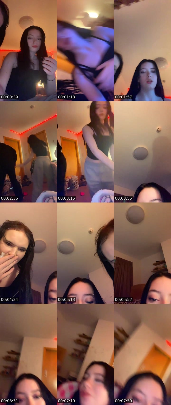 Contact-sheet preview of Kourtney42o's Liveme recording