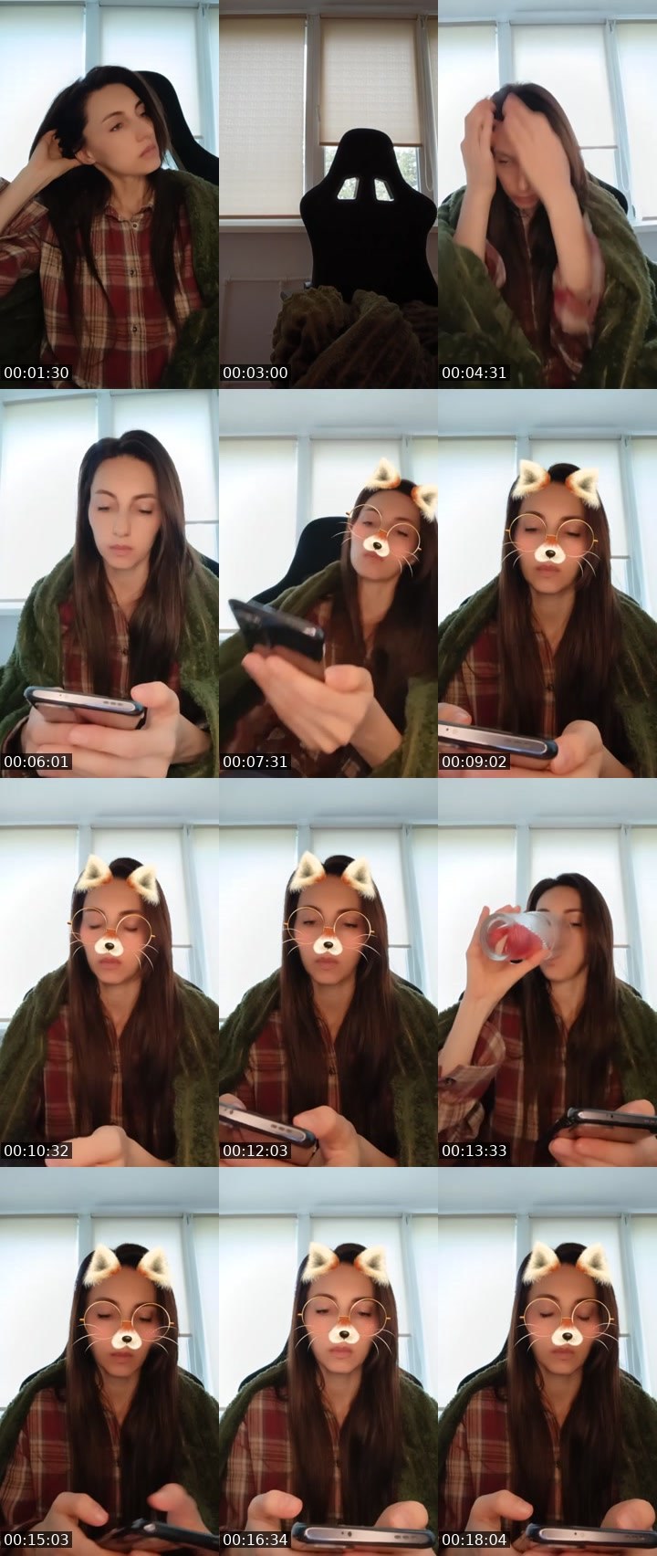Contact-sheet preview of 💯Oly's Liveme recording