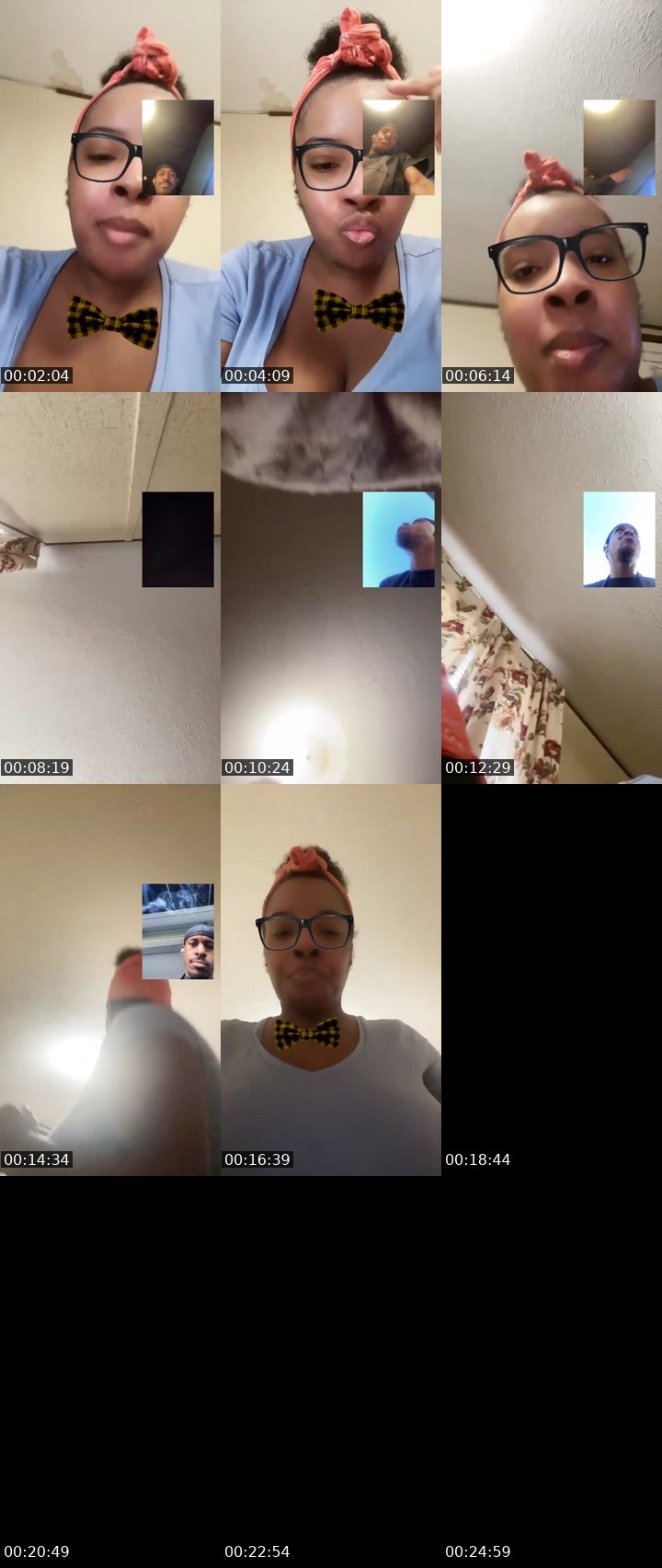 Contact-sheet preview of ✈️Heavėnľy✈️🦍's Liveme recording