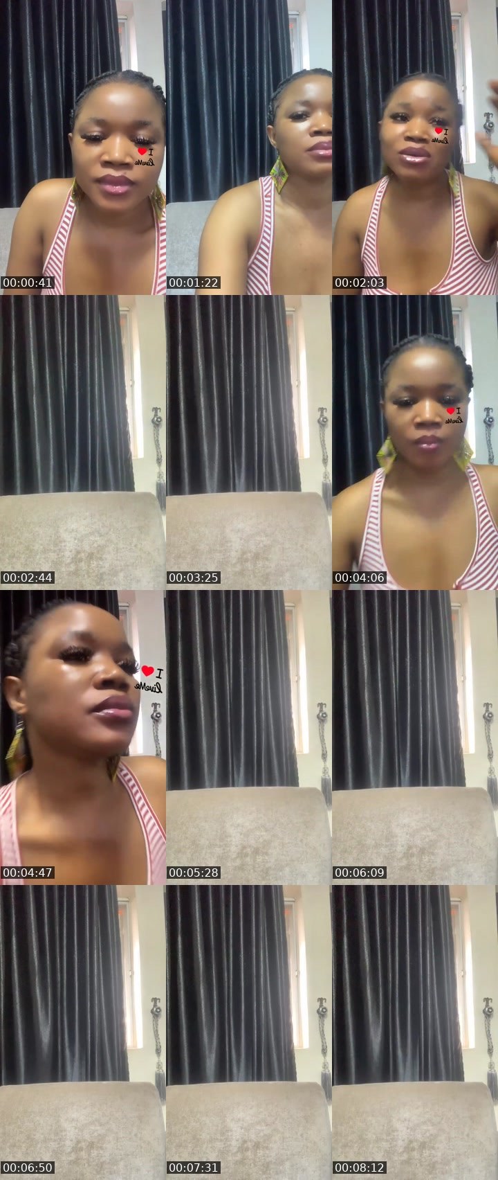 Contact-sheet preview of ⏏️𝗗𝘢𝘆𝘇𝘦🎭🗝️'s Liveme recording