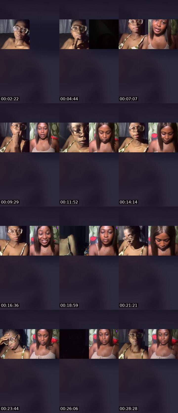 Contact-sheet preview of Lilly😍😍😘🕊️✊🏾's Liveme recording