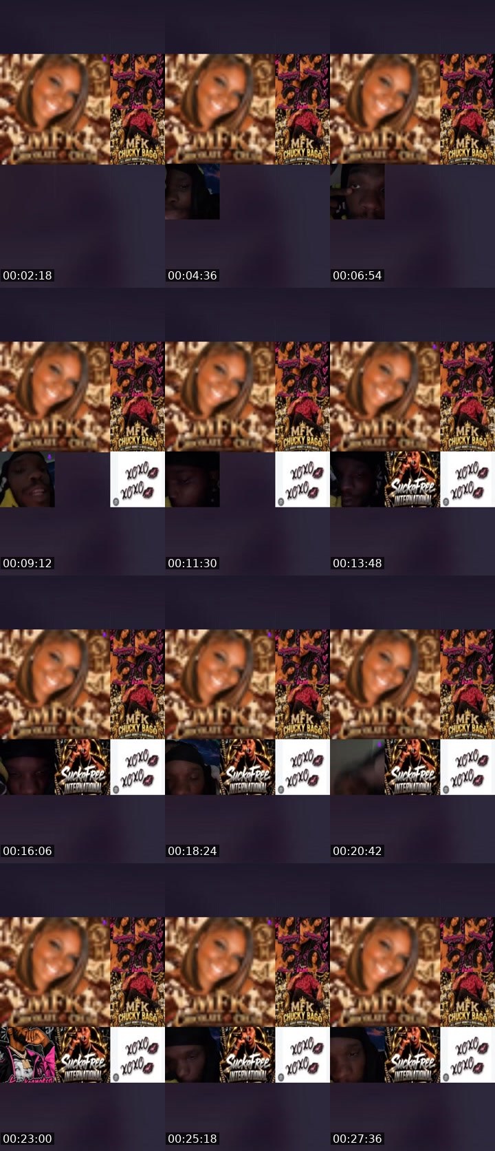 Contact-sheet preview of MFKCHOCOLATE🍫CREAM's Liveme recording