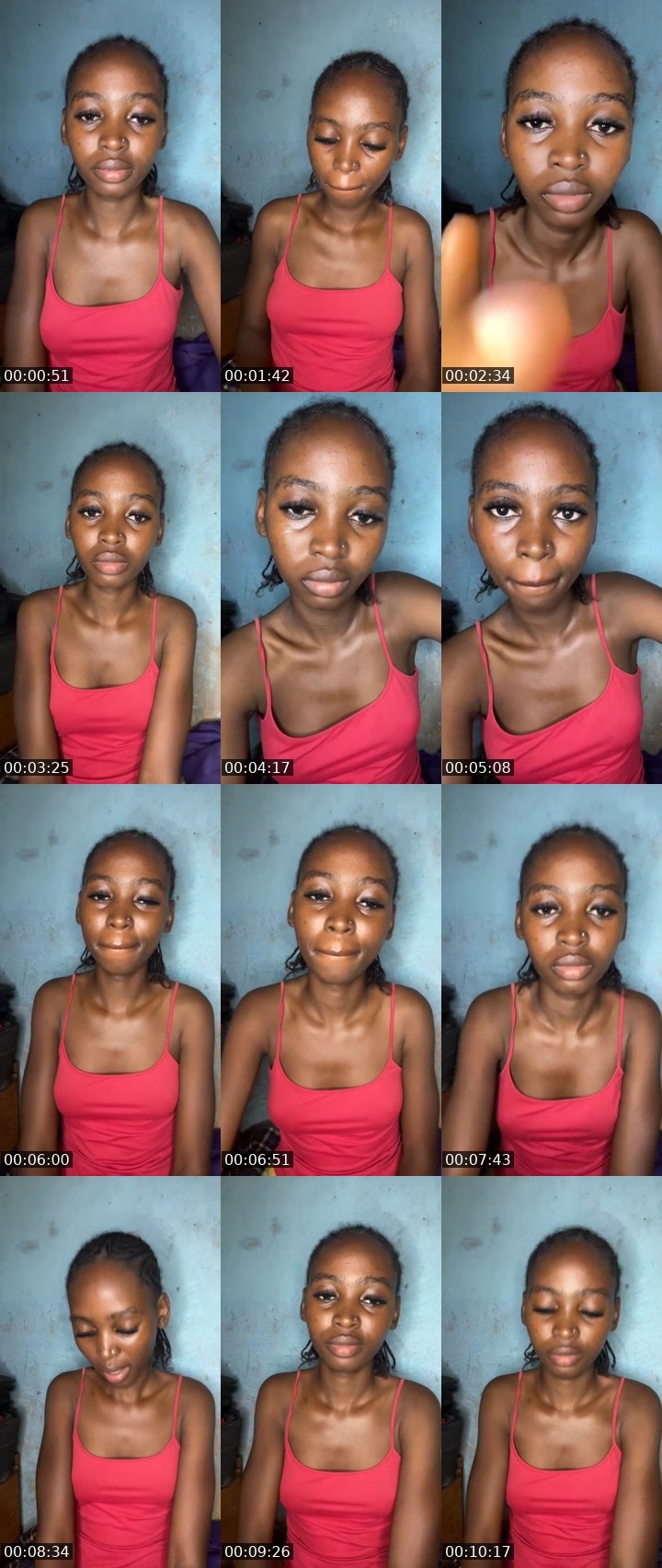 Contact-sheet preview of Esther Maga's Liveme recording