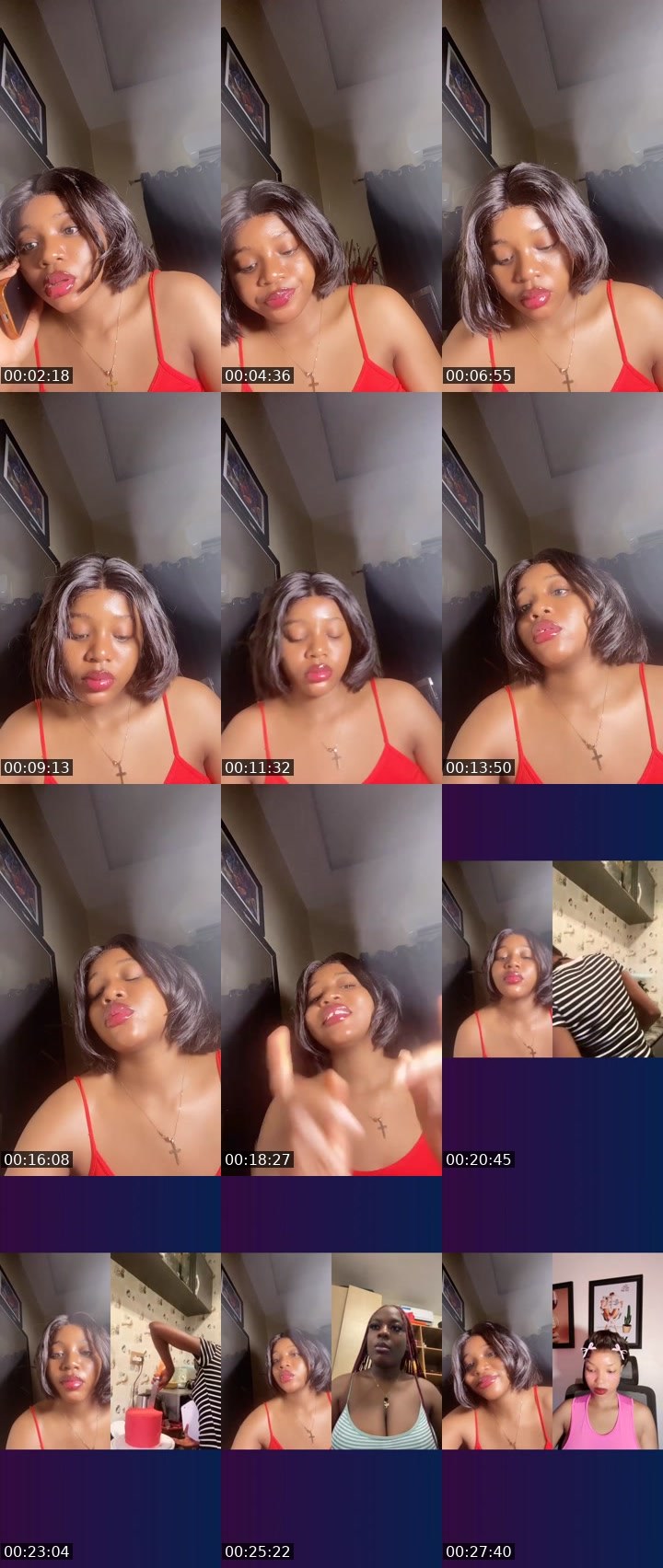 Contact-sheet preview of 💸Nina🥂🍭's Liveme recording