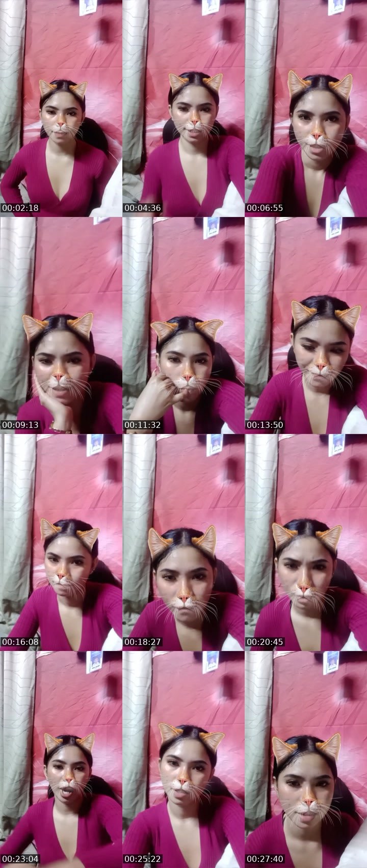 Contact-sheet preview of 👸Akiera🦄's Liveme recording