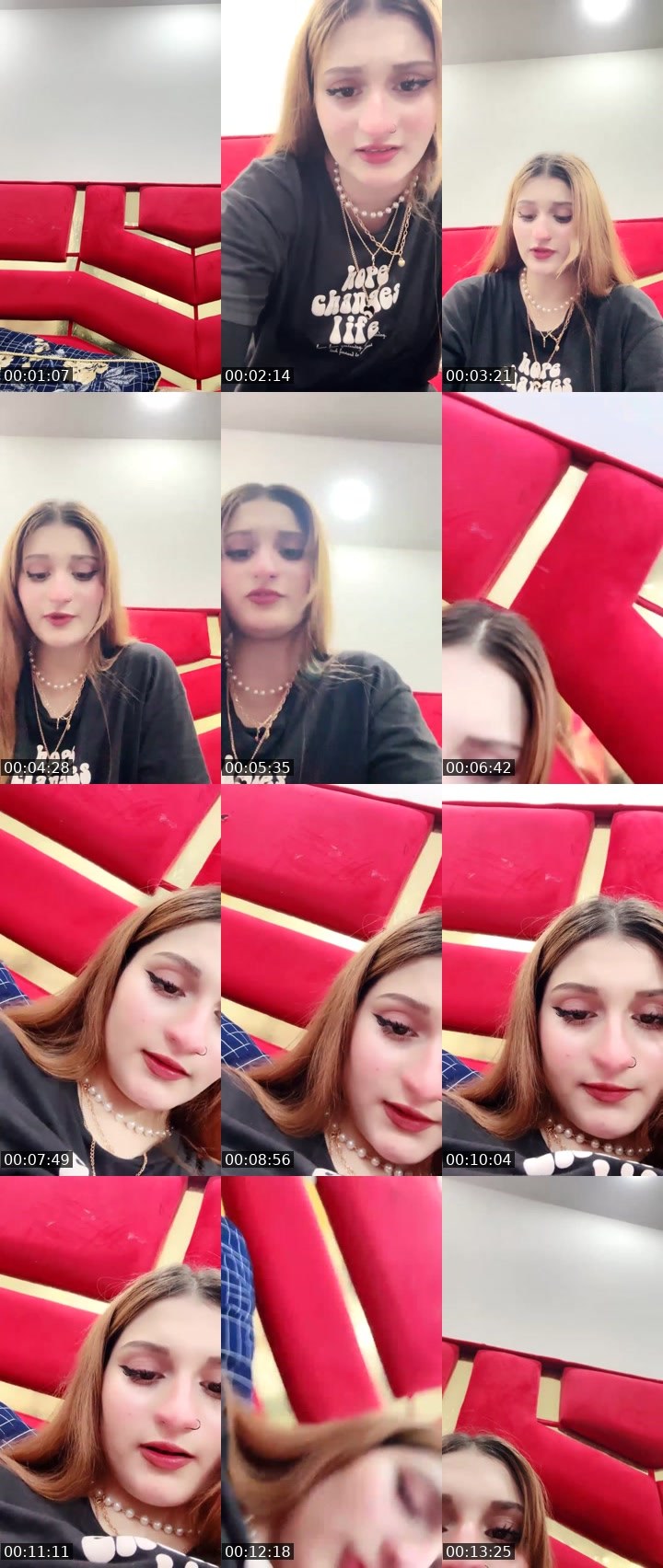 Contact-sheet preview of Hamna ayaan's Liveme recording