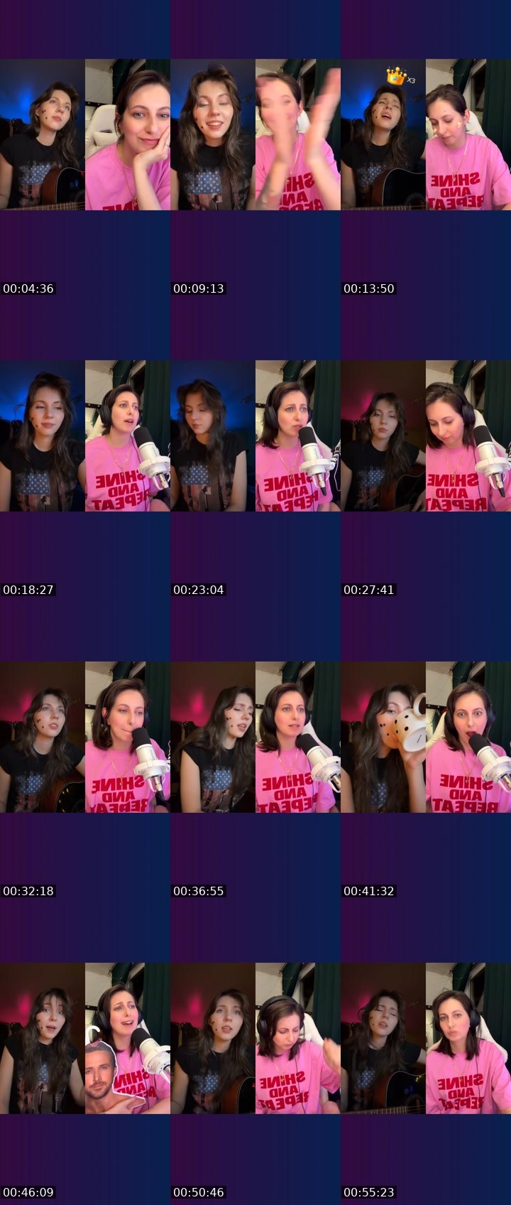 Contact-sheet preview of 👑daria!🦷's Liveme recording