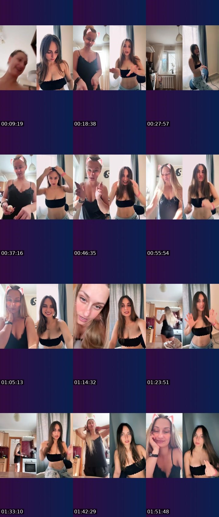 Contact-sheet preview of 𝓑𝓔ℛℛ𝓨 ✨'s Liveme recording