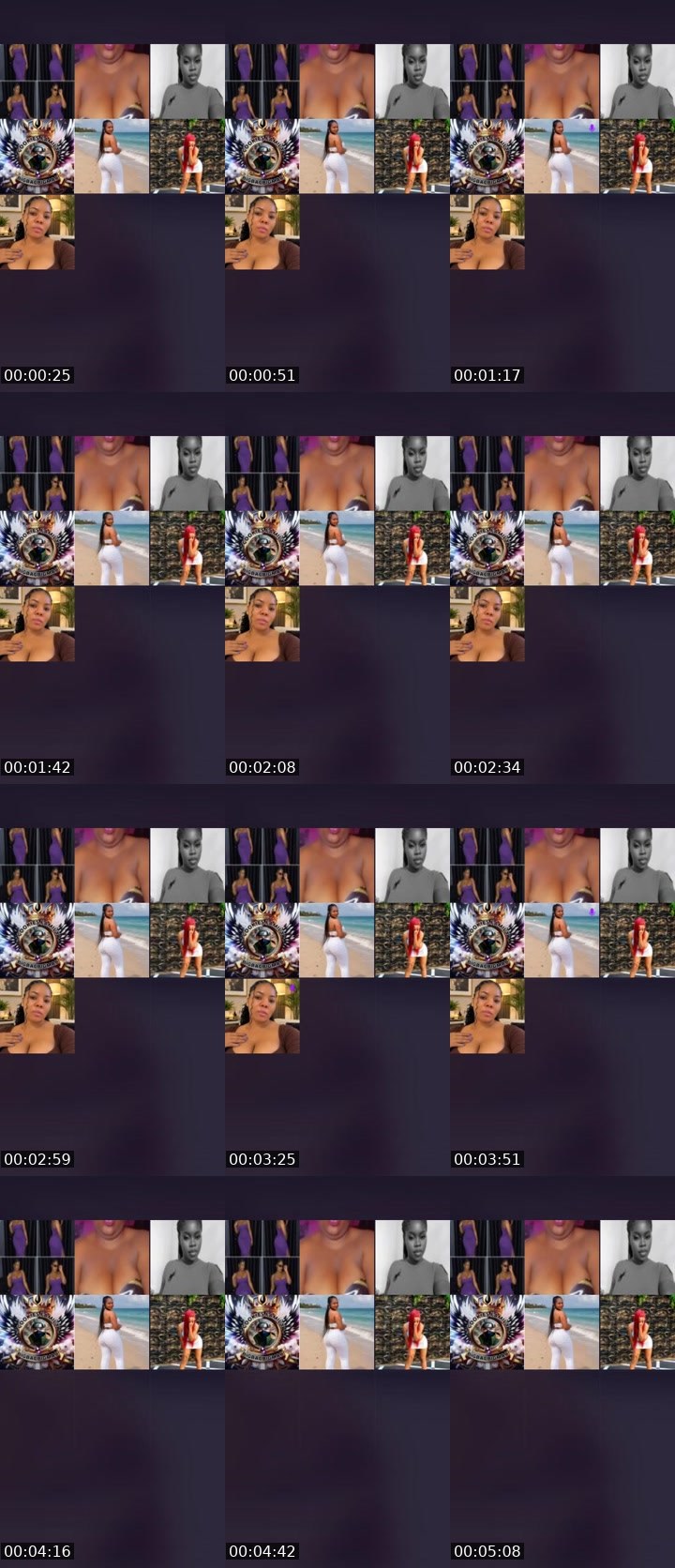Contact-sheet preview of 🍕Mira💎💦💤's Liveme recording