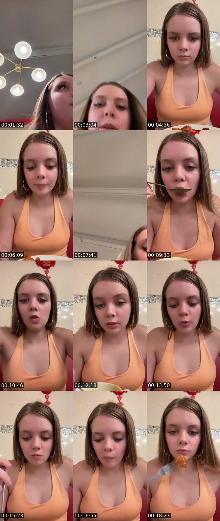 Contact-sheet preview of 🔥QueenDuckMf🔥's Liveme recording