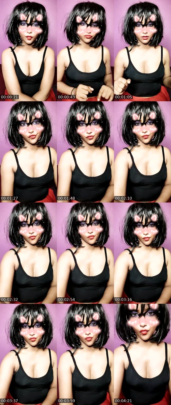 Contact-sheet preview of Naina543543's Liveme recording