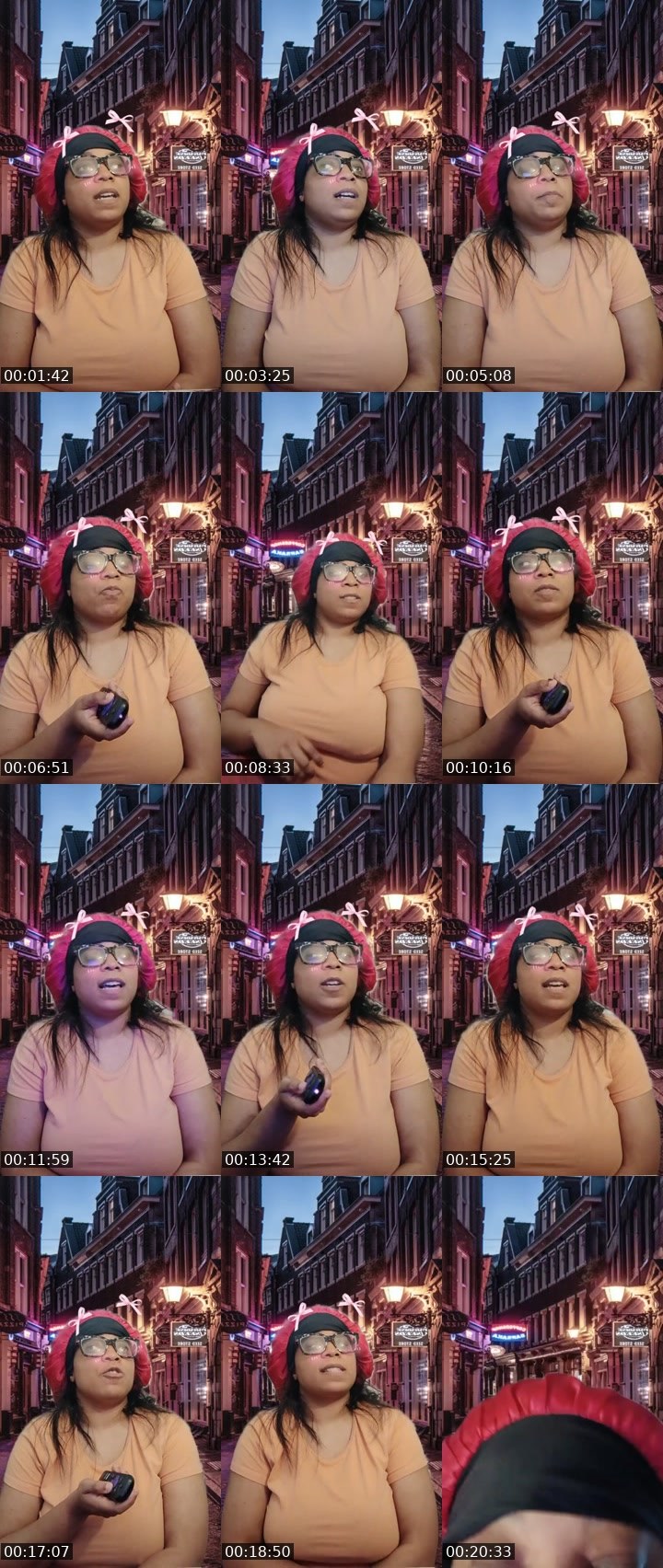 Contact-sheet preview of Q👸een 🗝Kendra's Liveme recording