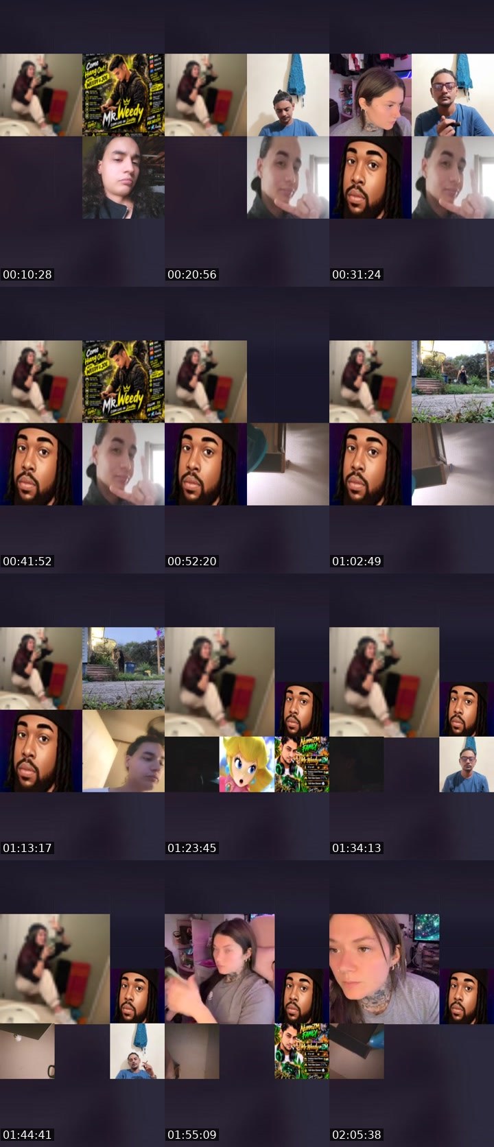 Contact-sheet preview of ✧ርᎧᗰᗴT🤍༞'s Liveme recording