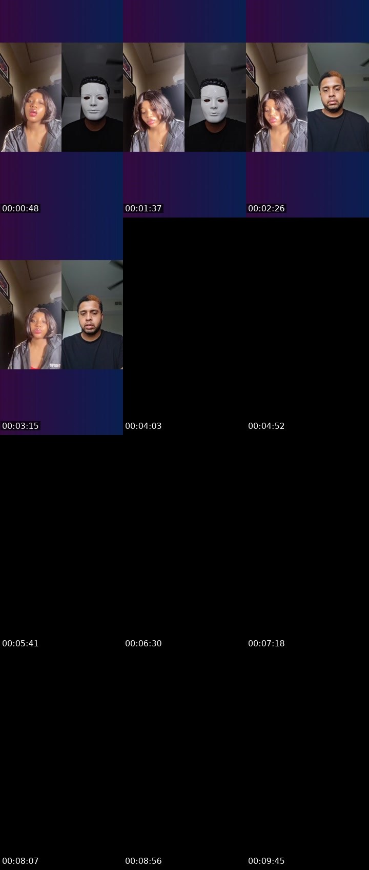 Contact-sheet preview of 💸Nina🥂🍭's Liveme recording
