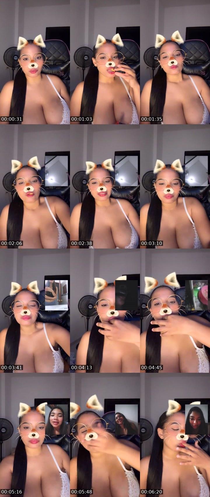 Contact-sheet preview of 🌈🃏DEVORA😏🍒's Liveme recording