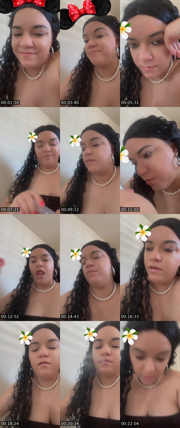Contact-sheet preview of ➳❥🇵🇷VᗩƝĕƧƧĨŢᗩ💞🍃's Liveme recording