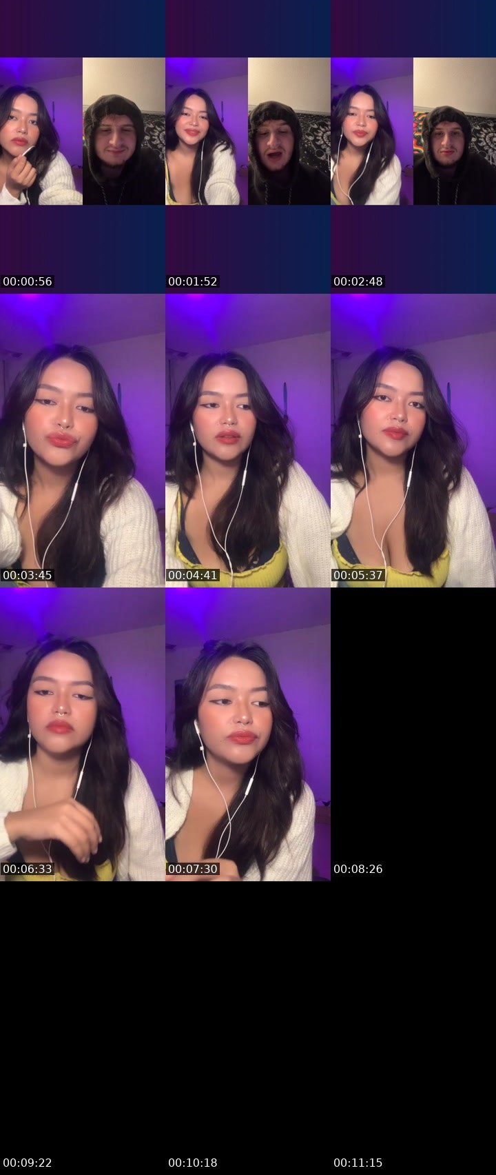 Contact-sheet preview of 👸🏻Eve 🦄's Liveme recording