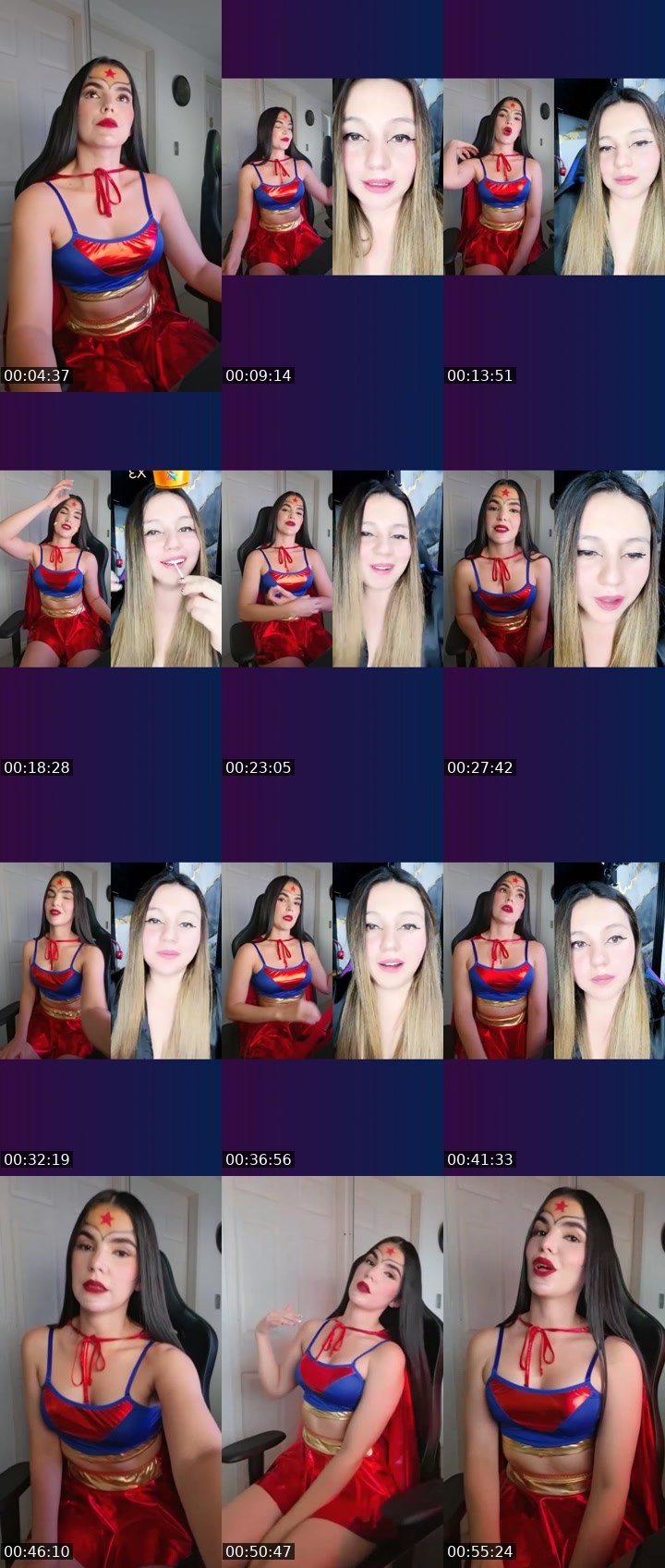 Contact-sheet preview of Eve 🇻🇪☁️🩷's Liveme recording