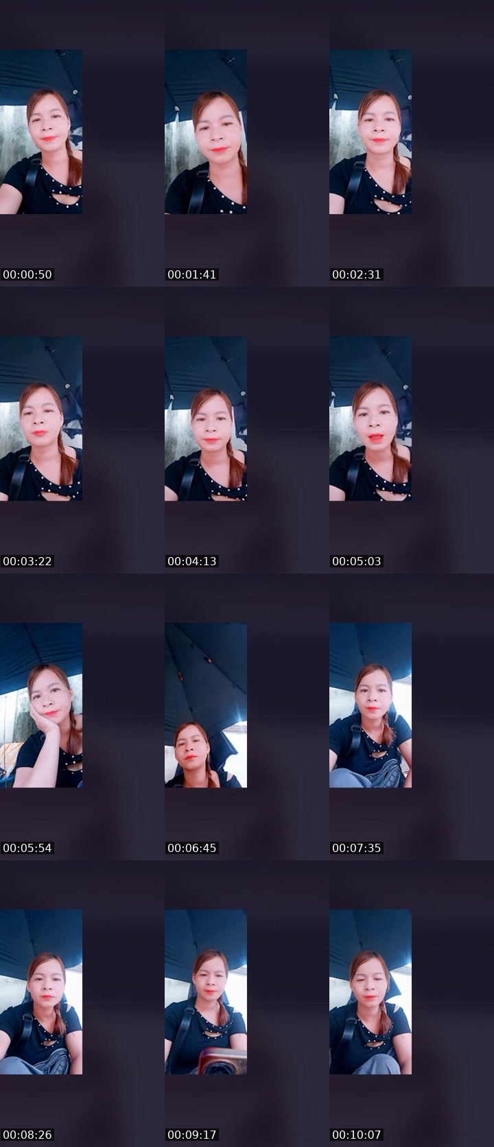 Contact-sheet preview of Tha Hoàng's Liveme recording