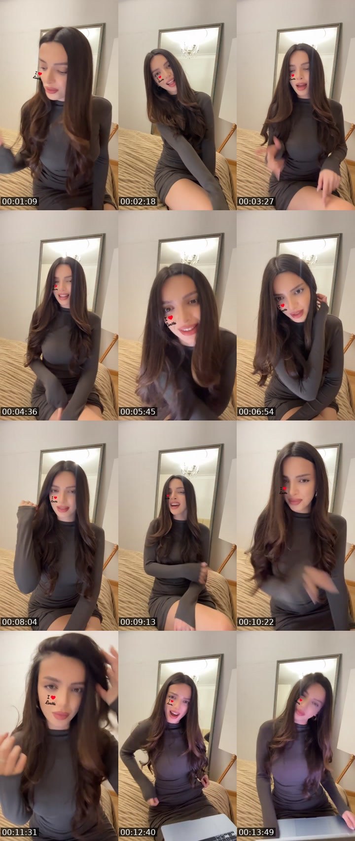 Contact-sheet preview of Jasmine💘's Liveme recording